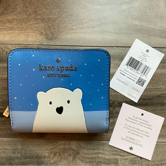 kate spade Bags Nwt Kate Spade Arctic Friends Polar Bear Small Zip